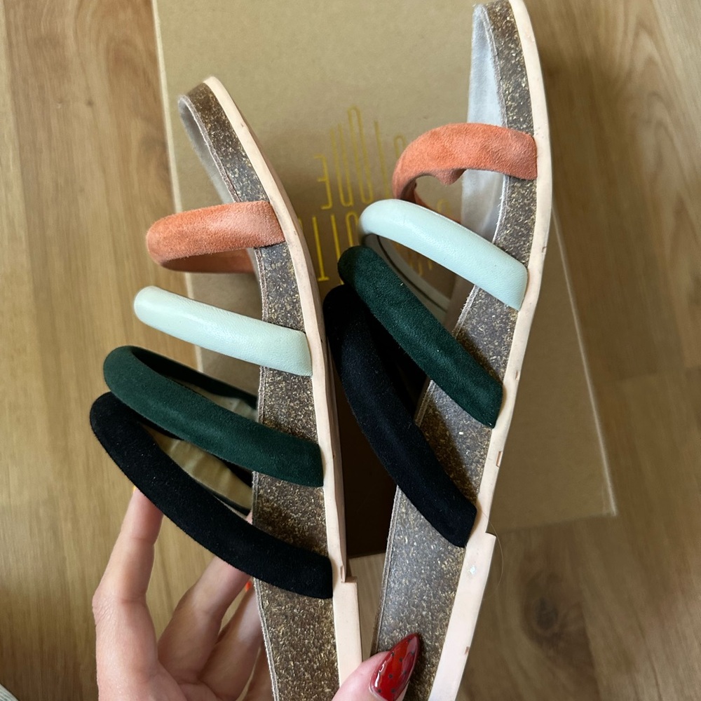 Charlotte Stone Stylish Multicolor Gloria Slide Sandals - Picture 10 of 10